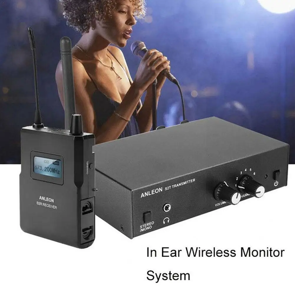 

ANLEON S2 возврат ушей для сцены возврат ушей для музыкальной сцены Беспроводная система беспроводная гарнитура микрофон Система передатчика ...