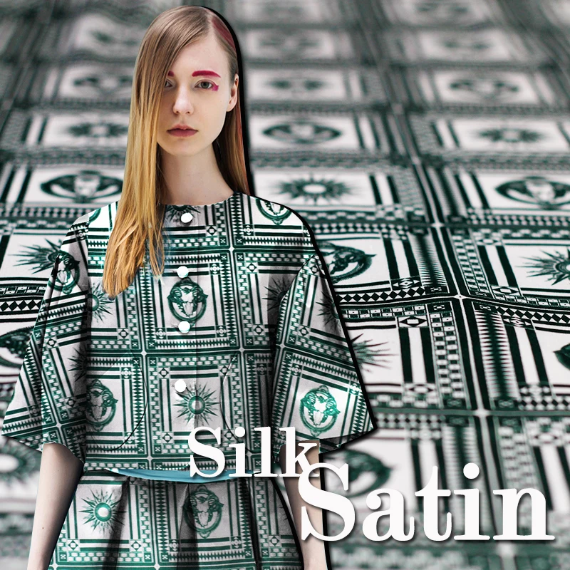 

105 cm printed silk fabric for dress 17 mm silk crepe de chine fabric meter shirt dress crepe fabric wholesale silk cloth