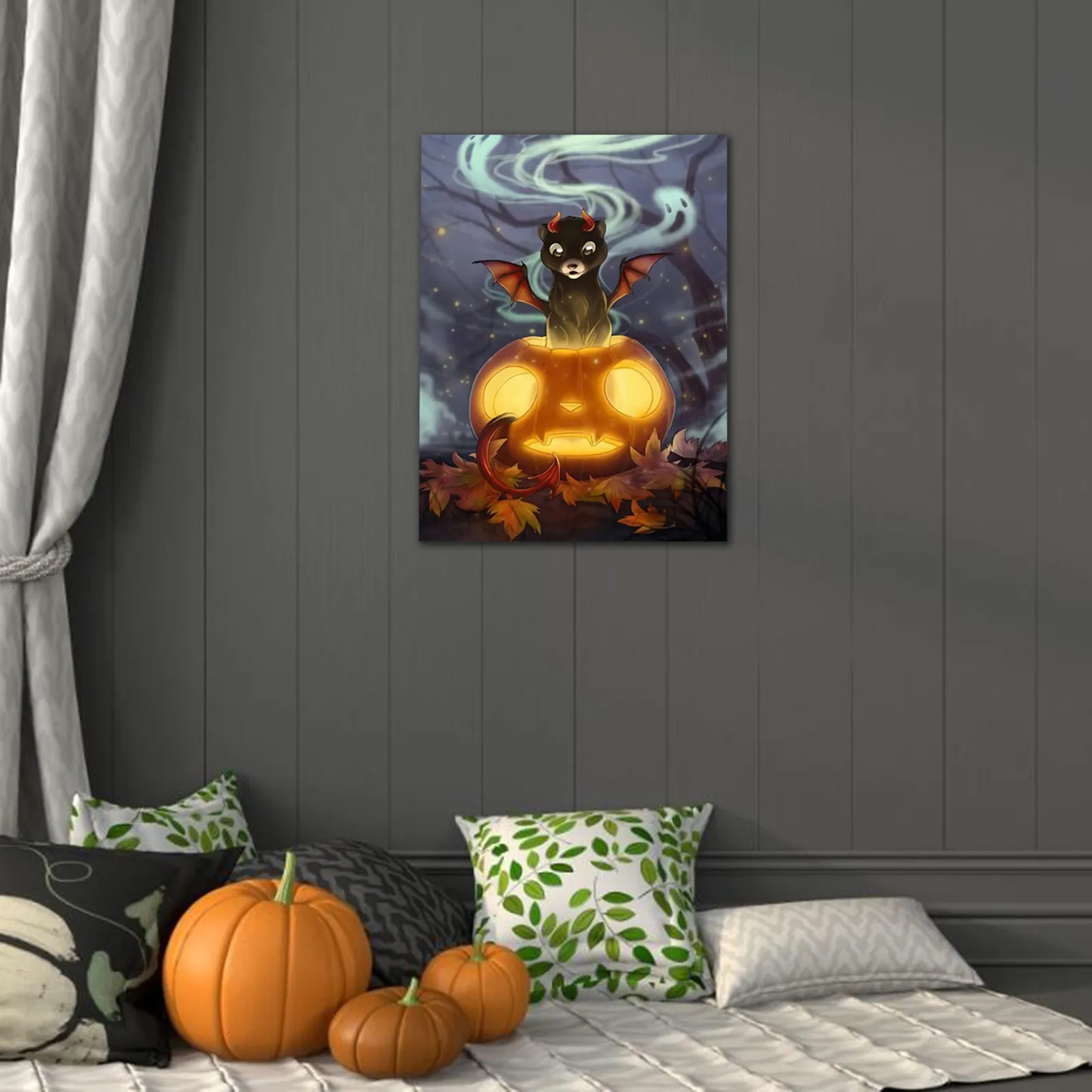 Украшение для хэллоуивечерние 5D алмазная точка полноразмерная картина