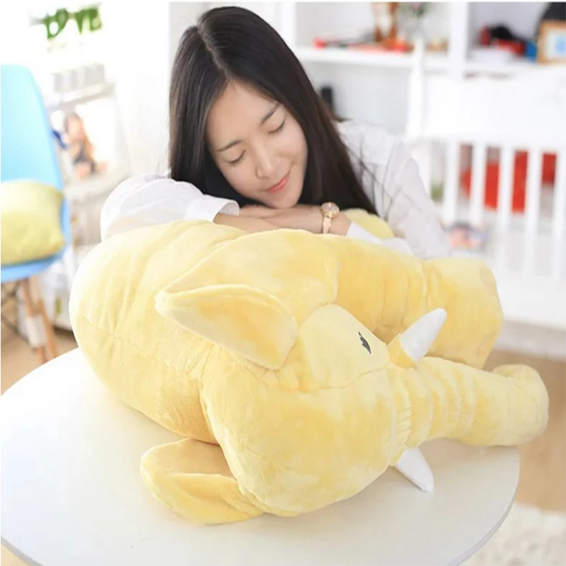 60cm Large Plush Elephant Toy Kids Sleeping Back Cushion stuffed Pillow Doll Baby Gift for A10855 | Дом и сад