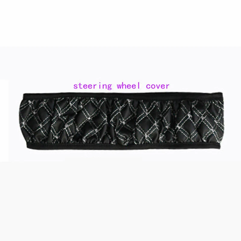 

Trim Steering Wheel Cover 1pcs All Seasons Black and white Car Non-Slip