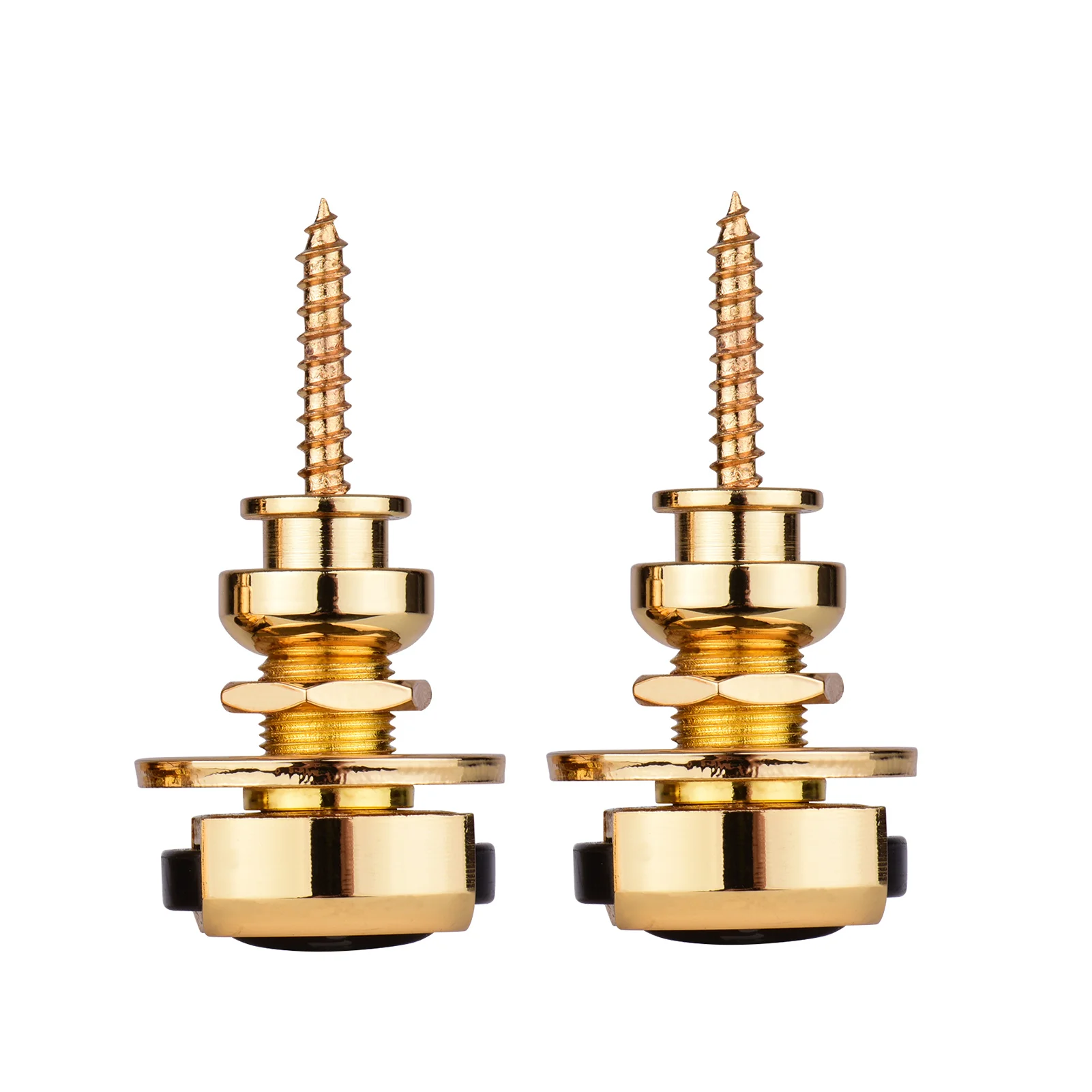 2 stücke gitarre strap locks metall sicherheit quick release strap tasten retainer silber für akustische elektrische gitarren bass free glob