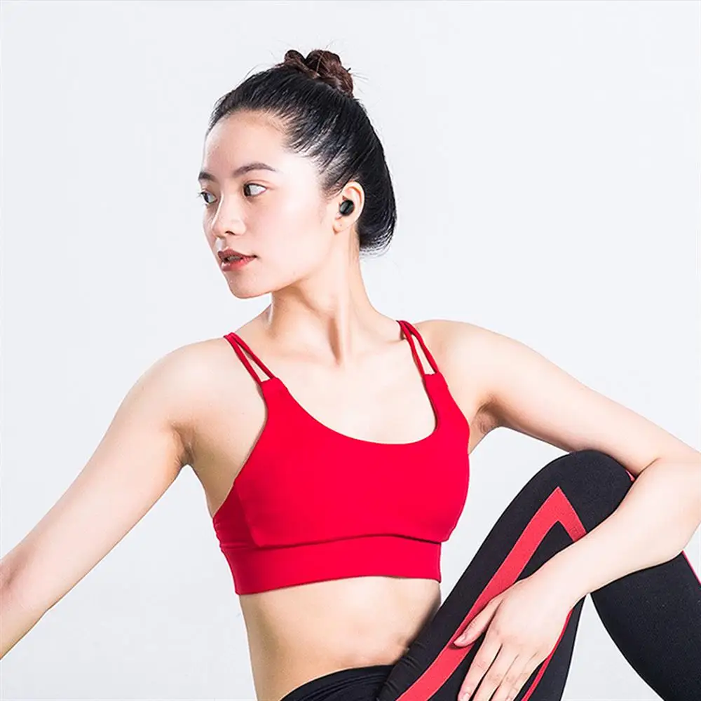 

Ymesy 2021 New In-Ear BT Mini Earbud True Wireless Sports Headphones Magnetic USB Charging Black Earphones earbuds