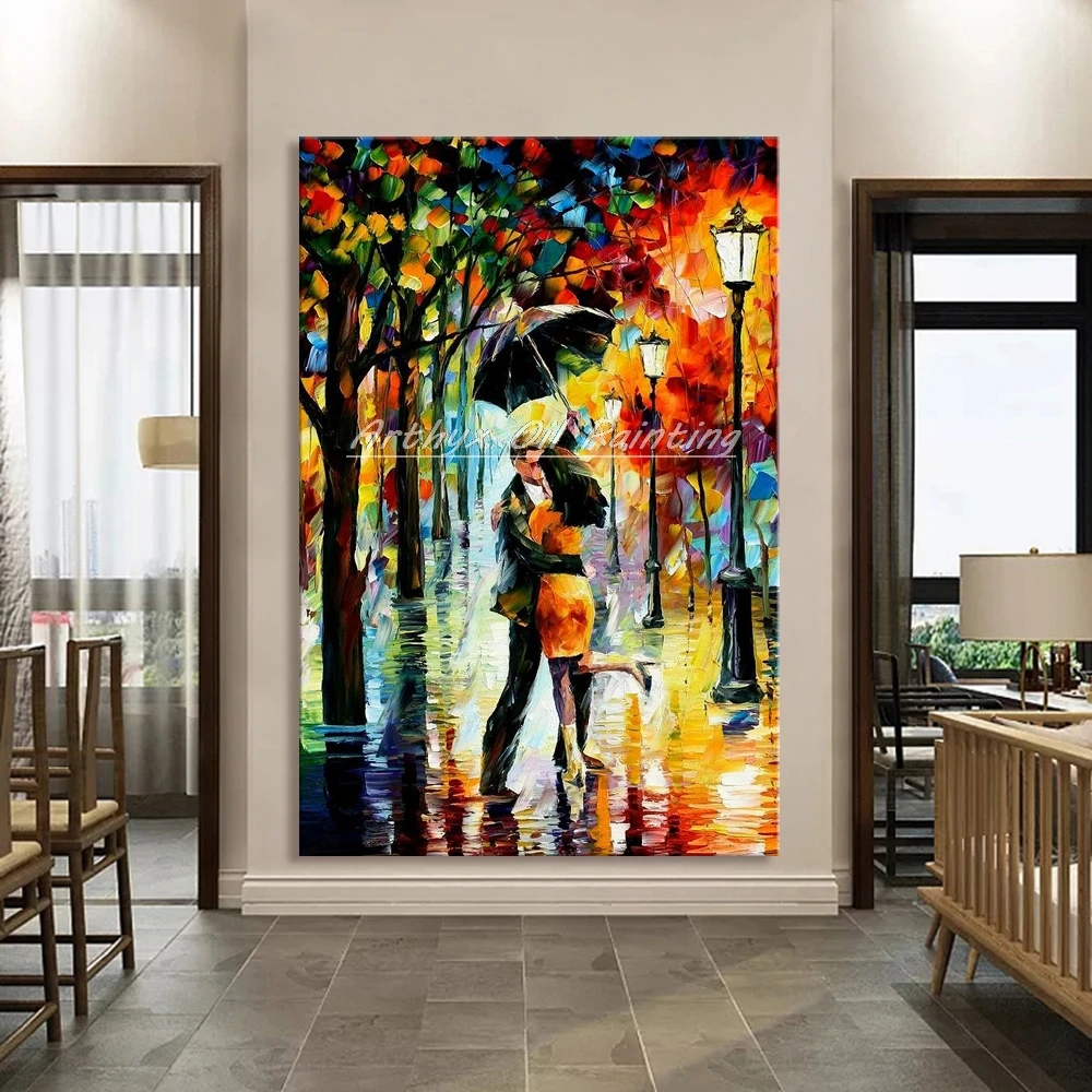 Современное настенное искусство домашний декор Ручная роспись палитра нож