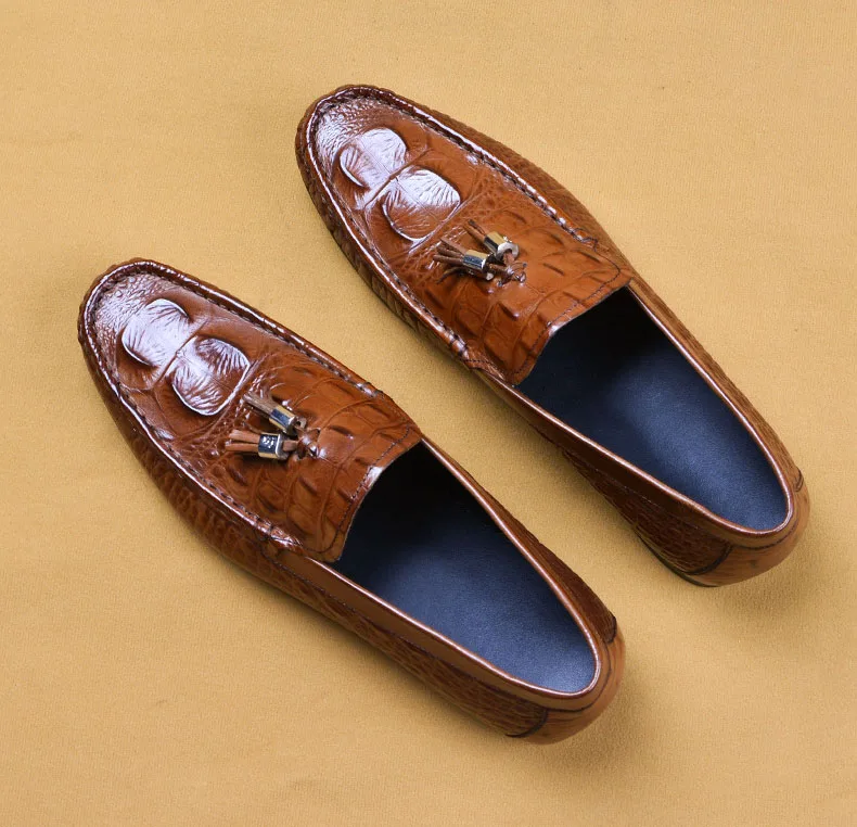 Мужские кожаные туфли с кисточками Деловые модельные брендовые Bullock из