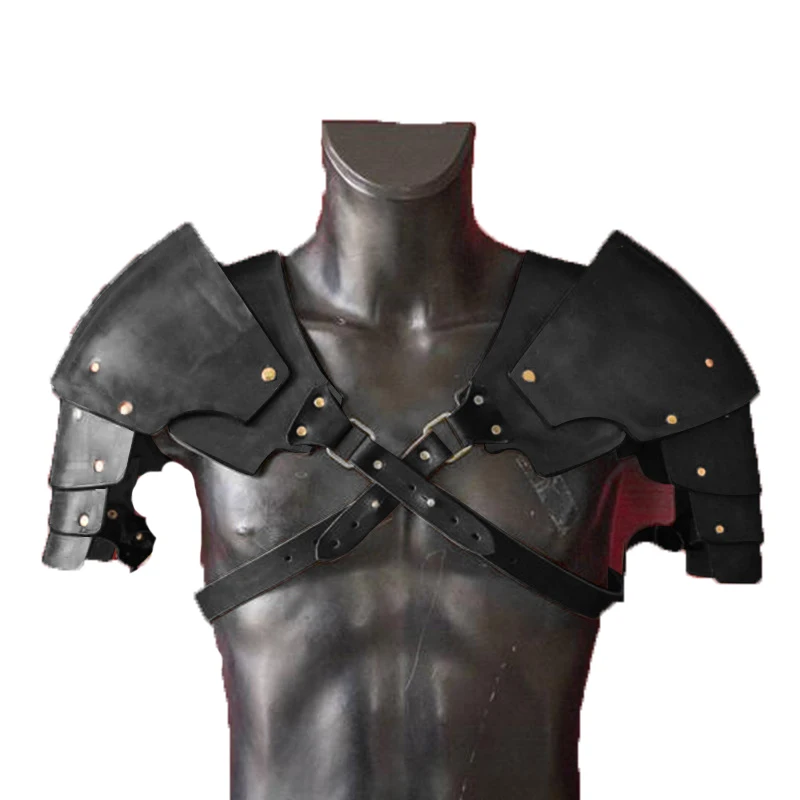 Средневековый викингов воин Гладиатор Самурай боевой рыцарь паулдроны Броня на