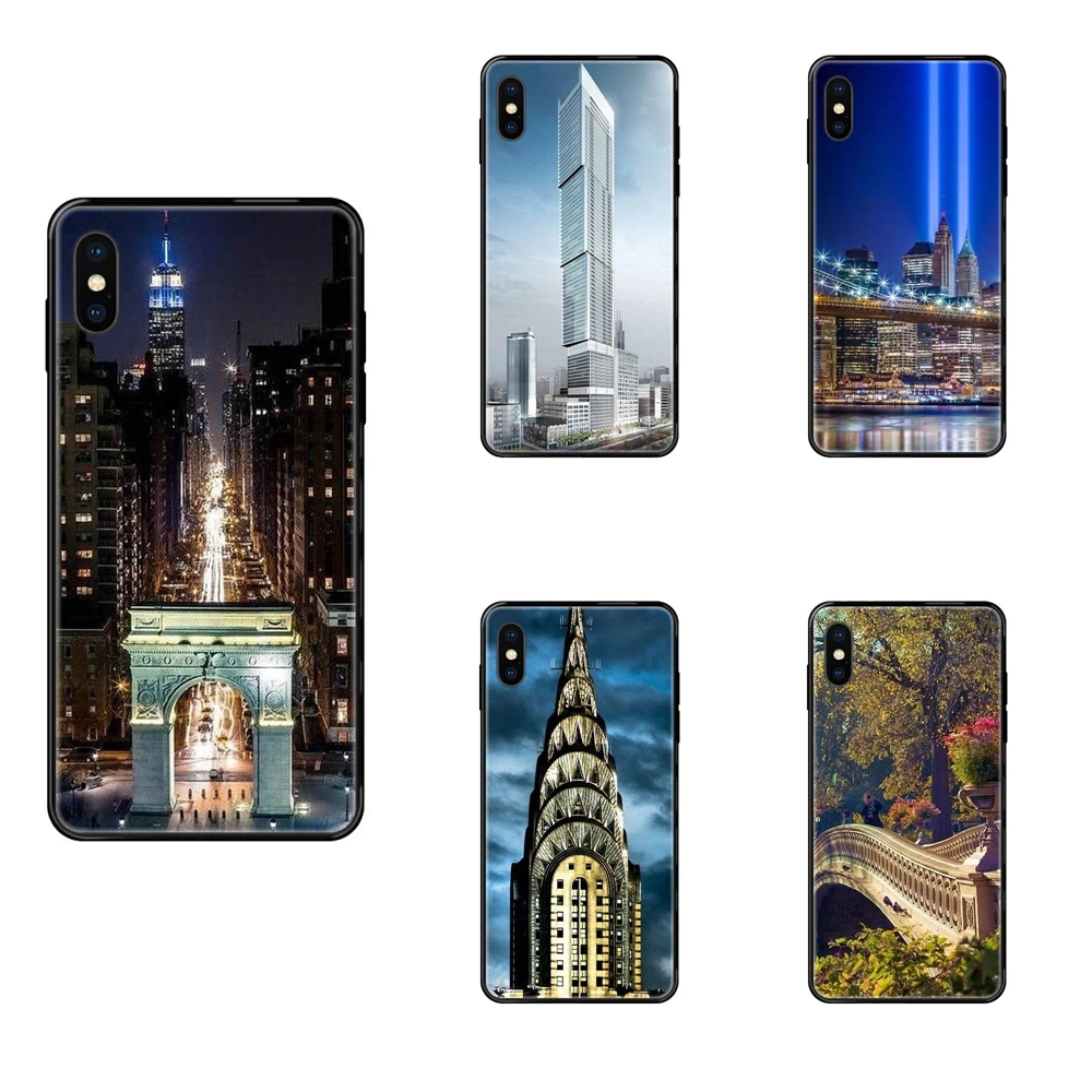 Черный мягкий модный мобильный телефон с американской архитектурой для Samsung Galaxy