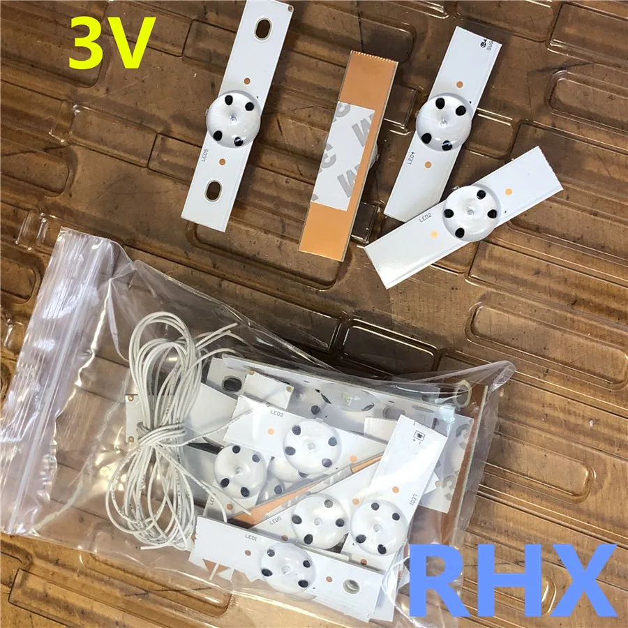 40 шт./лот 3 в SMD лампы бусины W/оптические линзы Fliter для 32-65 дюймов светодиодный инструмент для ремонта ТВ Новинка - Цвет: 3V