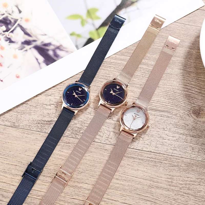 

Disney Micky Mouse Women Watch Fashion Casual Ladies Gold Watch Quartz Simple Clock Relogio Feminino Reloj Mujer Montre Femme