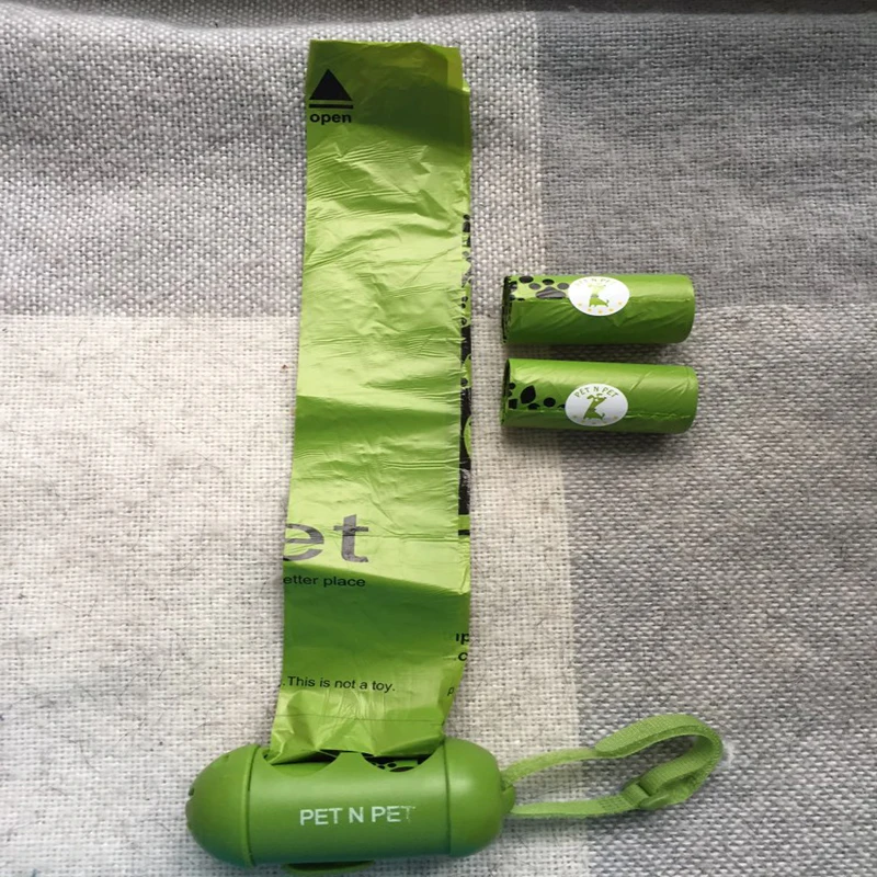 Сумки для домашних животных 3 рулона с 1 дозатором экологически чистые мешки