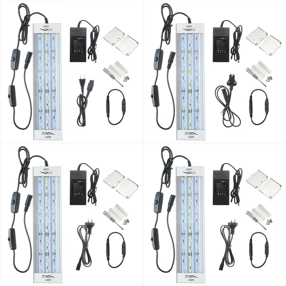 15 Вт 25 см светодиодный светодиоды для аквариума свет для выращивания 45SMD 1900LM 5 цветов светодиодный водные аквариумные аквариум лампа коралловый фонарь