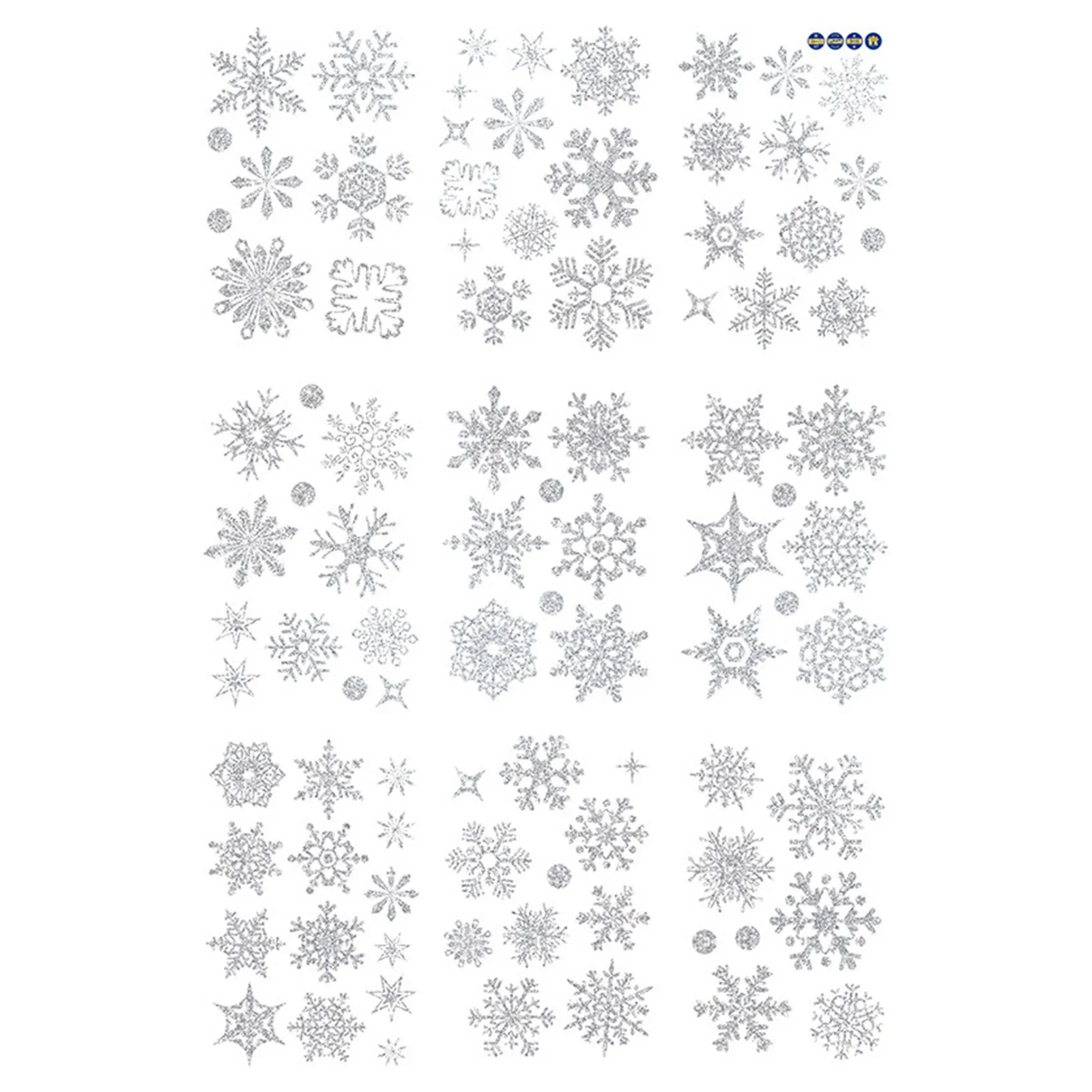 

Merry Christmas Wall Stickers Diy Single Side Sticker Gold Powder Snowflake Snowflake Window Sticker Wall Sticker 2022 Natal Noe