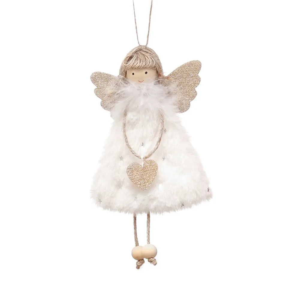 

Christmas Angel Plush Doll Pendant Xmas Tree Hanging Decoration Pendant Decor Party Ornaments Adornos De Navidad Noel Decoration