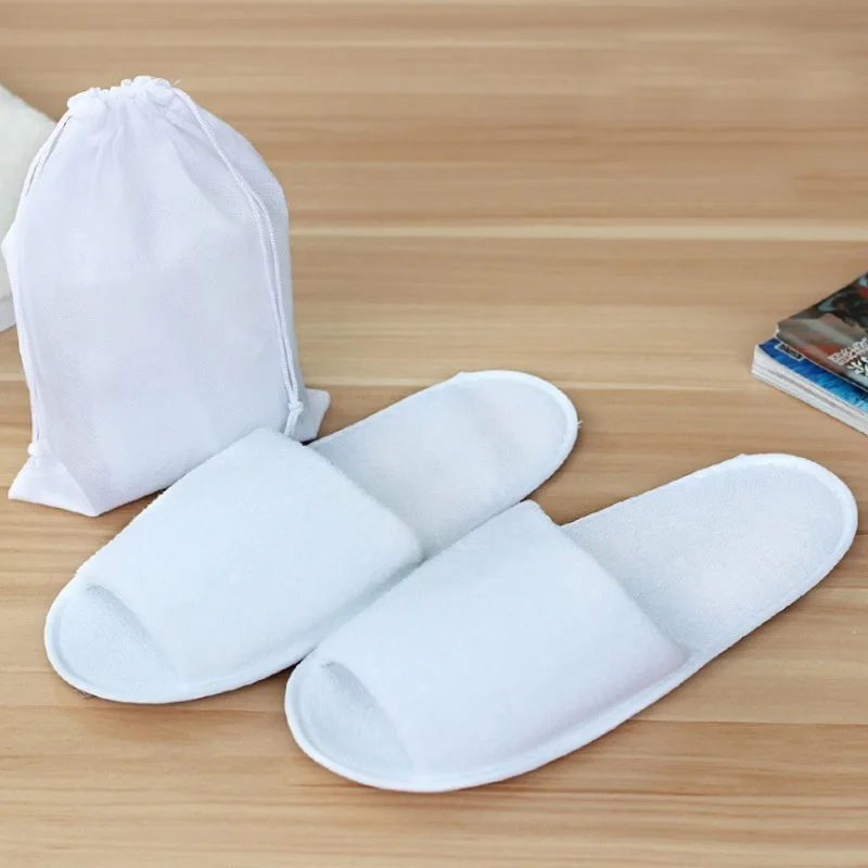 dropshipping new simple slippers men women hotel travel spa portable folding house disposable home guest indoor slippers bigsize free global shipping