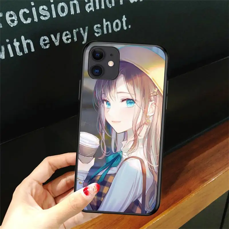 

Art Pretty Girl Phone Case For Iphone 5 5S SE 6 6s 7 8 plus X Xr XS 11 12 Mini Pro Max Cover Fundas Coque