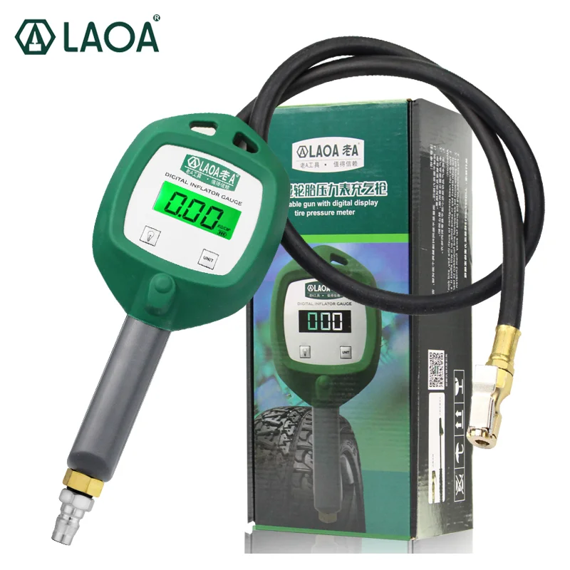 

LAOA Car Tire Pressure Gauge For Truck Bus Piezometer Monitor Digital Tyre Gauge With Air Inflating Function Ship from Russia