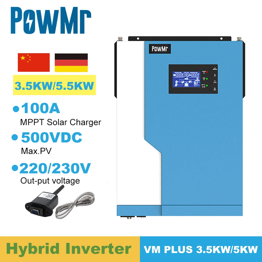 Инвертор солнечной энергии PowMr инвертор немодулированного синусоидального