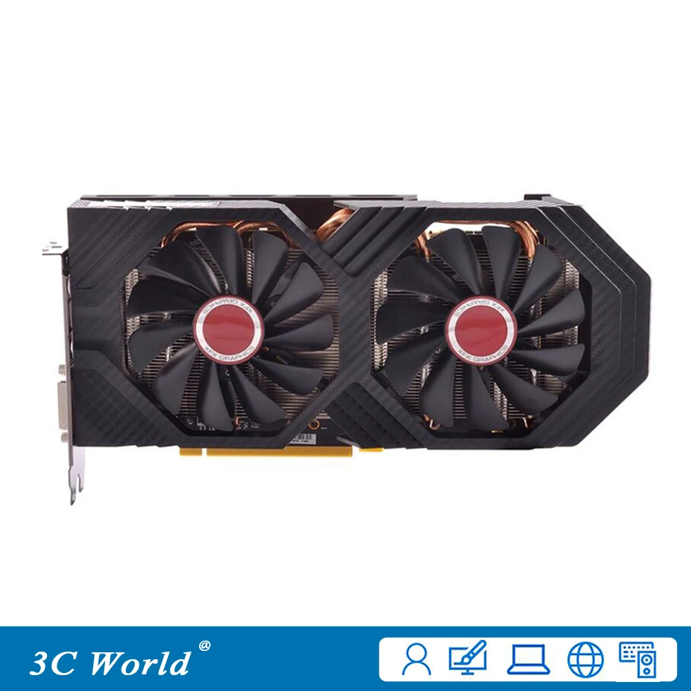 Графические карты XFX RX580 4 ГБ GDDR5 256bit 2304SPs HDMI DisplayPort DVI-D PCI-E 3 0 графические для