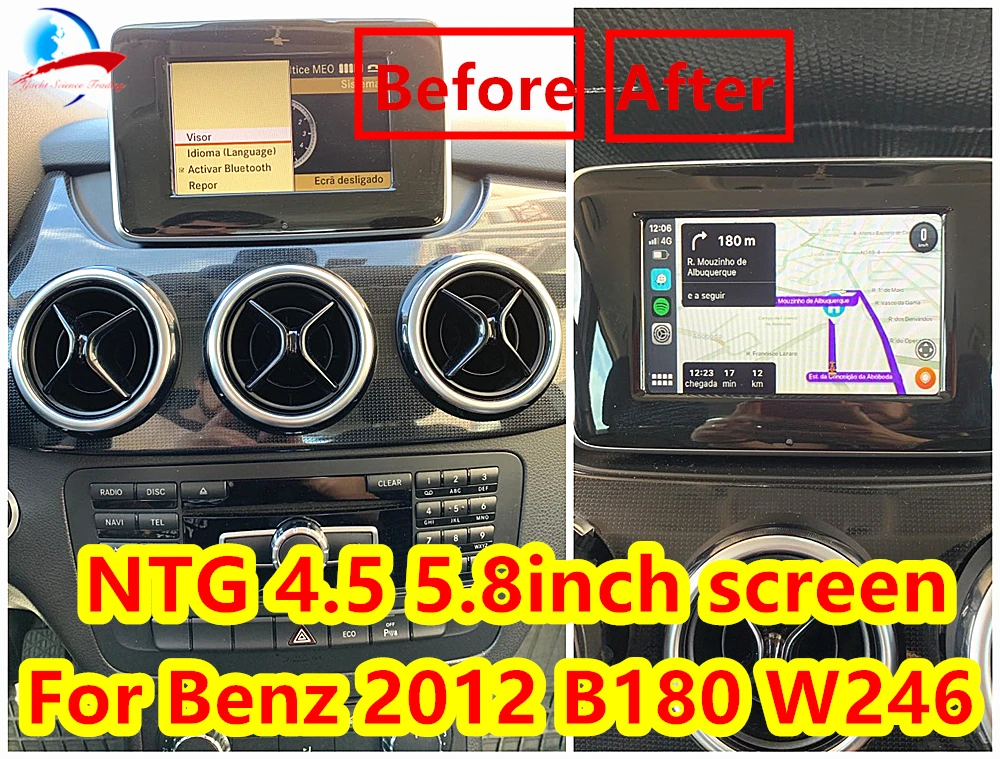 Беспроводной Apple CarPlay Android автоматическая машина коробочного модуль для всех Mercedes Benz NTG4.5/NTG 5,0 Системы W204 W205 W212 W176 W246 W253 класс