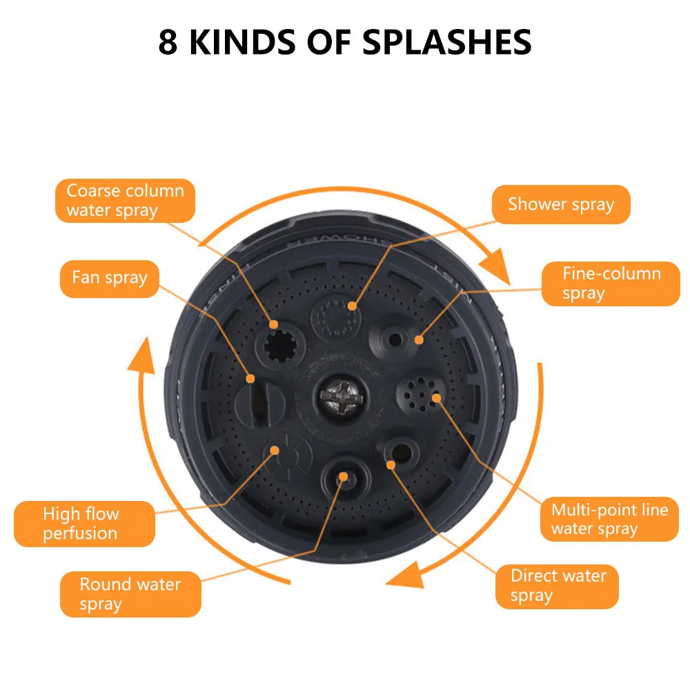 8 шаблон Сад водяной пистолет сопло шланга Регулируемый распылитель водяного