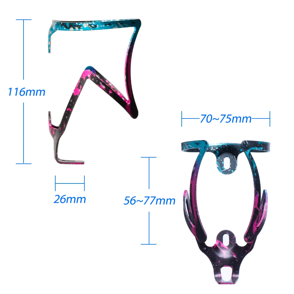 

Bolany Bicycle Bottle Holder Lightweight Aluminum Alloy Water Bottle Cage Anti-wear Matte Cup Integrated Molding Rack Accessorie