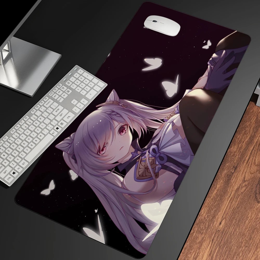 genshin impact 90x40 large mouse pad gaming accessories xxl pc laptop gamer mousepad anime antislip mat keyboard desk mat carpet free global shipping