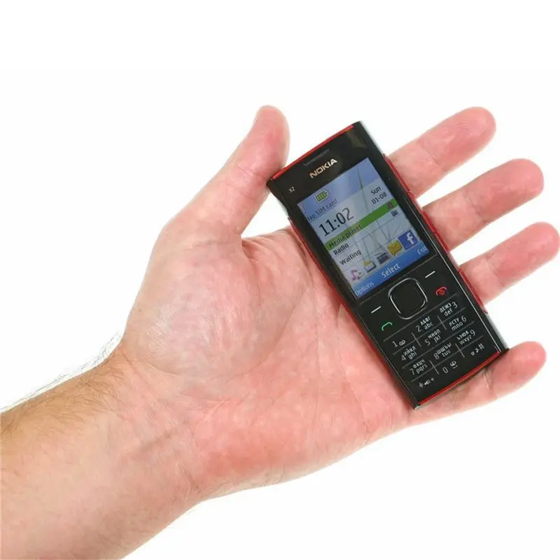 Nokia X2-00 Bluetooth FM MP3 MP4 плеер оригинальный X2 поддержка русской клавиатуры дешевый