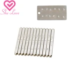 12 шт Созвездие зодиака металлические штампы перфоратор инструменты кожаное Ювелирное кольцо DIY Пробивка Пользовательский логотип стальная штамповка Набор