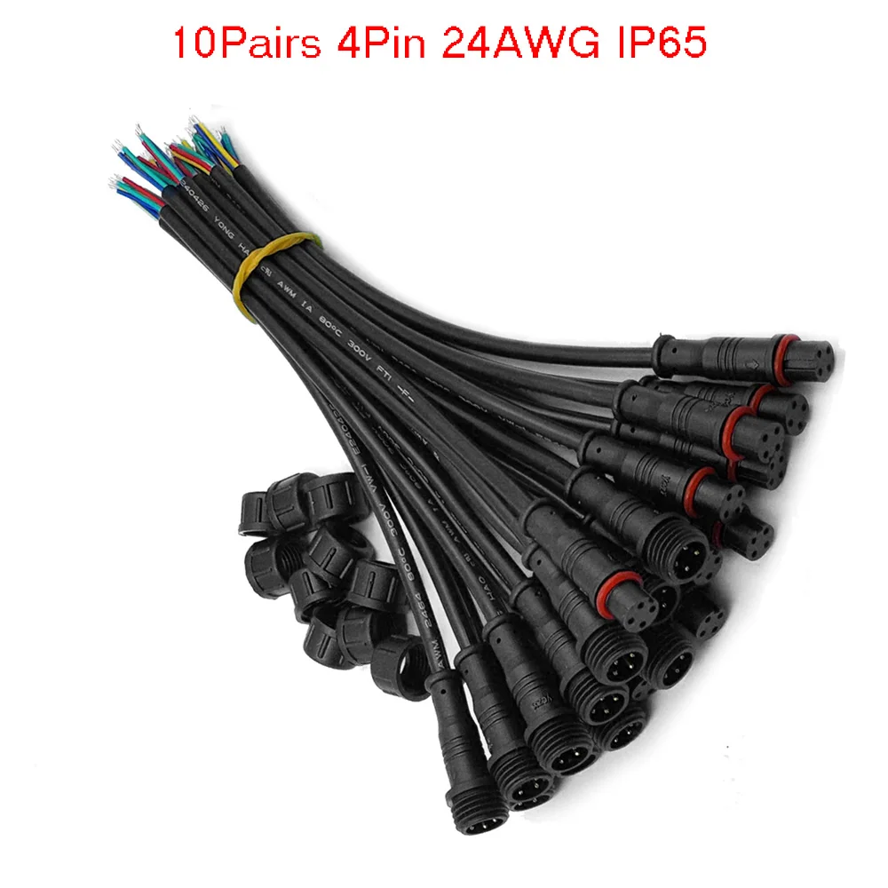 

10*set Cable Connector 24AWG Accessory IP65 LED Strips Wire Parts Replacement
