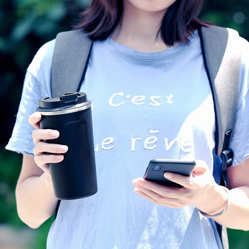 Термокружка Из Нержавеющей Стали с герметичной крышкой 12/17 унций | Дом и сад