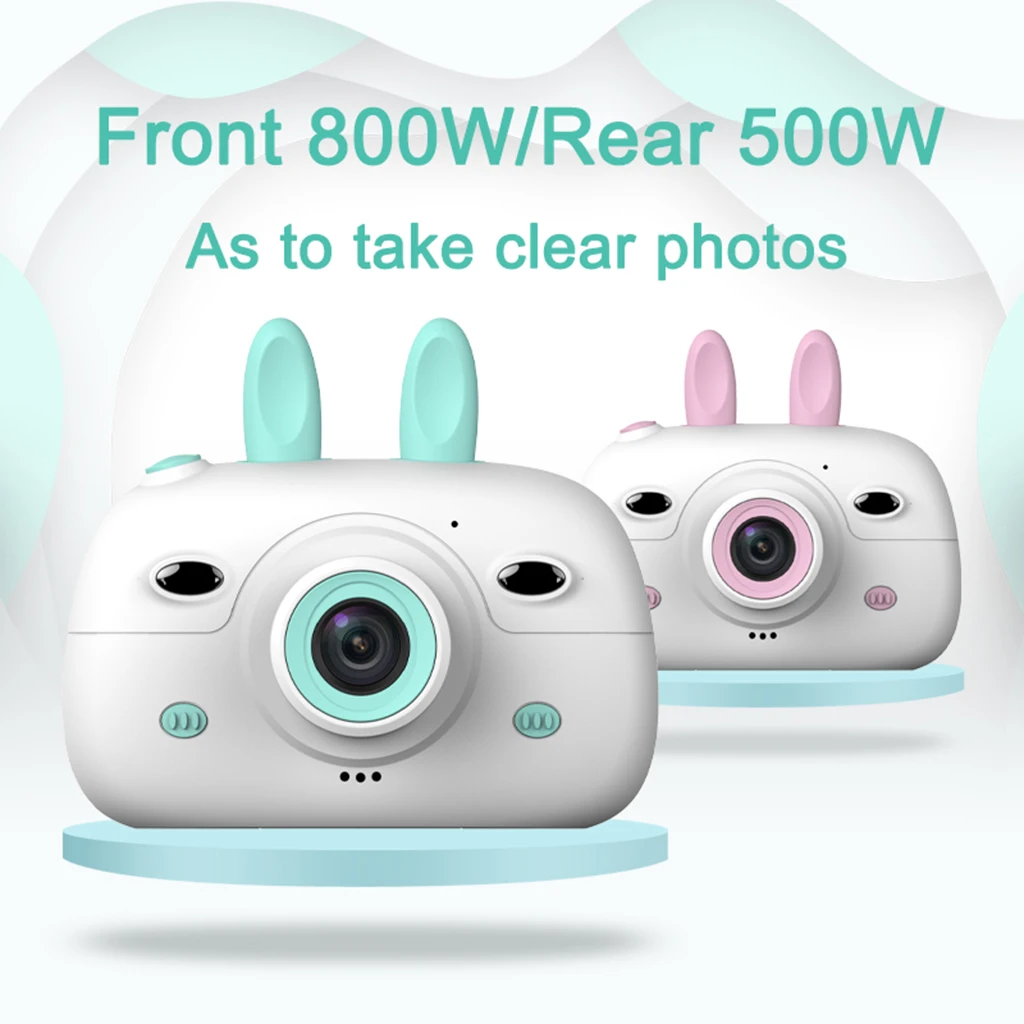 

Kids Children Cartoon Mini 1080P Digital Camera 2.4inch LCD HD Mini Recorder Kids Birthday Gift Chargable Photography Props