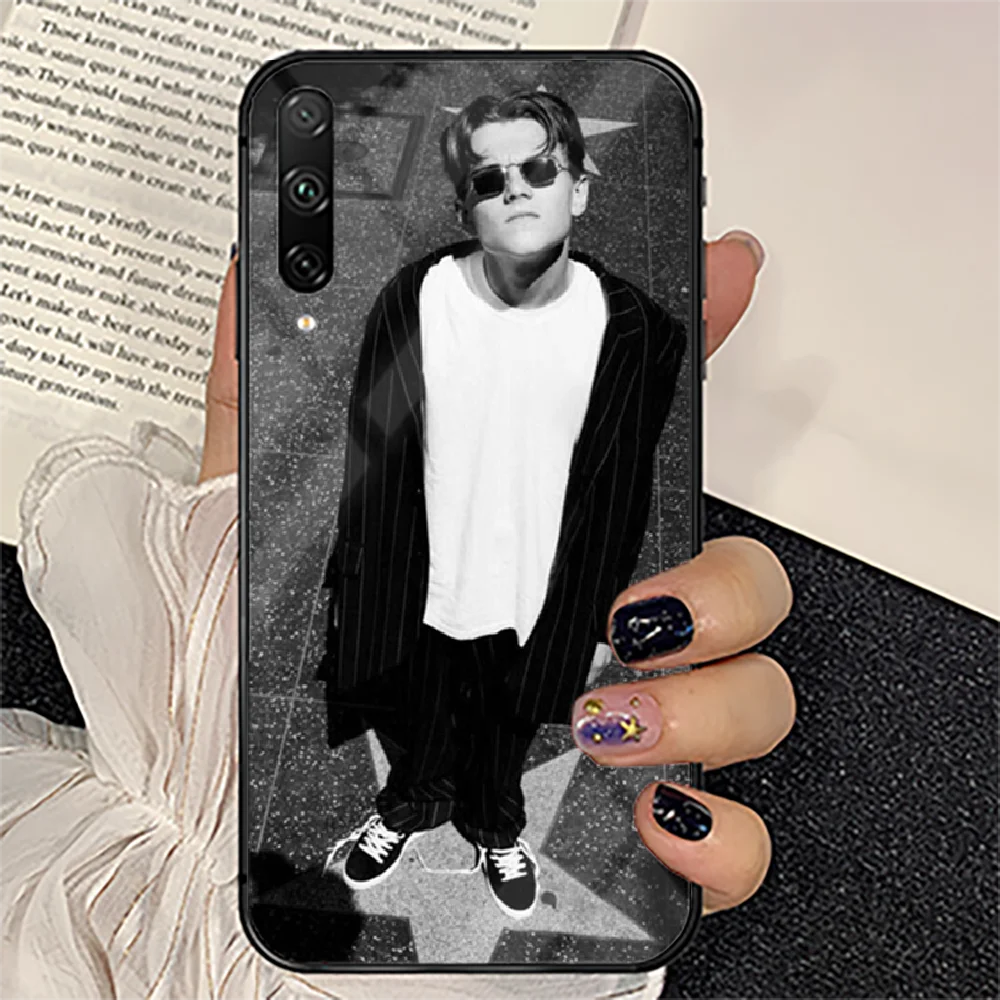 

Young Leonardo DiCaprio Phone Tempered Glass Case Cover For huawei honor 7 8 9 10 20 A X S lite i pro Cell Bumper Phone case