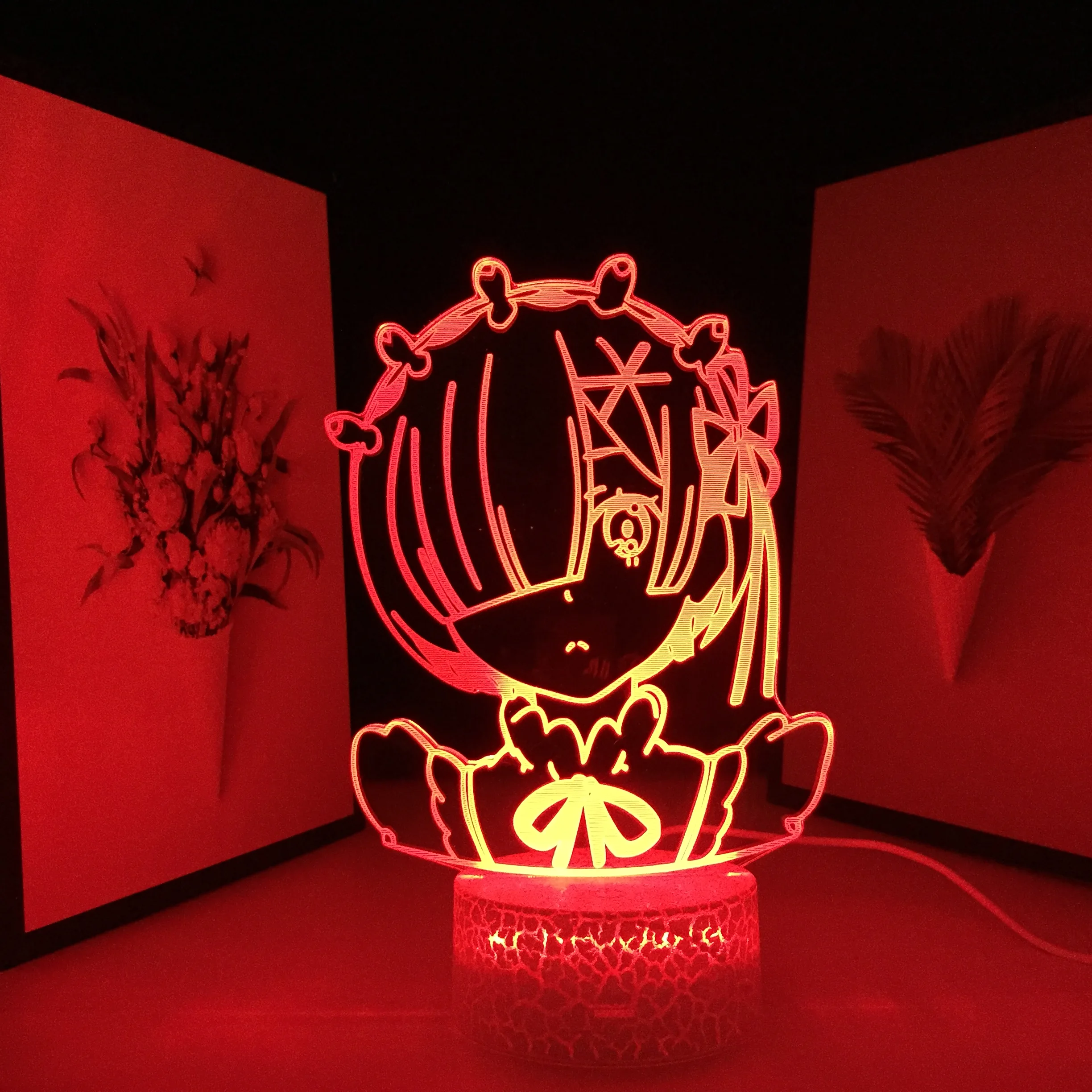 

Re Zero Starting Life In Another World Night Light for Room Decor Nightlight Gift Light Re Zero Rem 3D LED Lamp Anime Dropship
