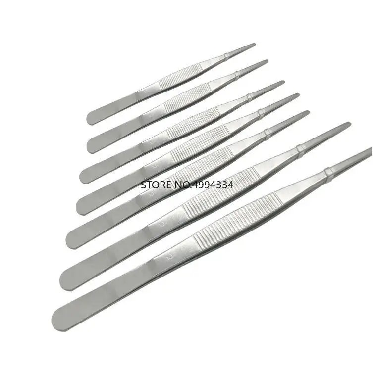7 шт./компл. утолщенный медицинский Прямой пинцет из нержавеющей стали