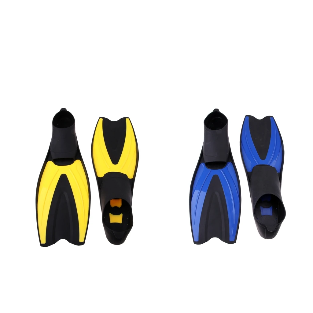 

1 Pair Adults Underwater Flippers Training Full Foot Scuba Diving Snorkeling Swimming for Water Sports