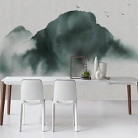 custom photo mural chinese abstract style ink painting mountain wallpaper for tv background study living room bedroom decoration