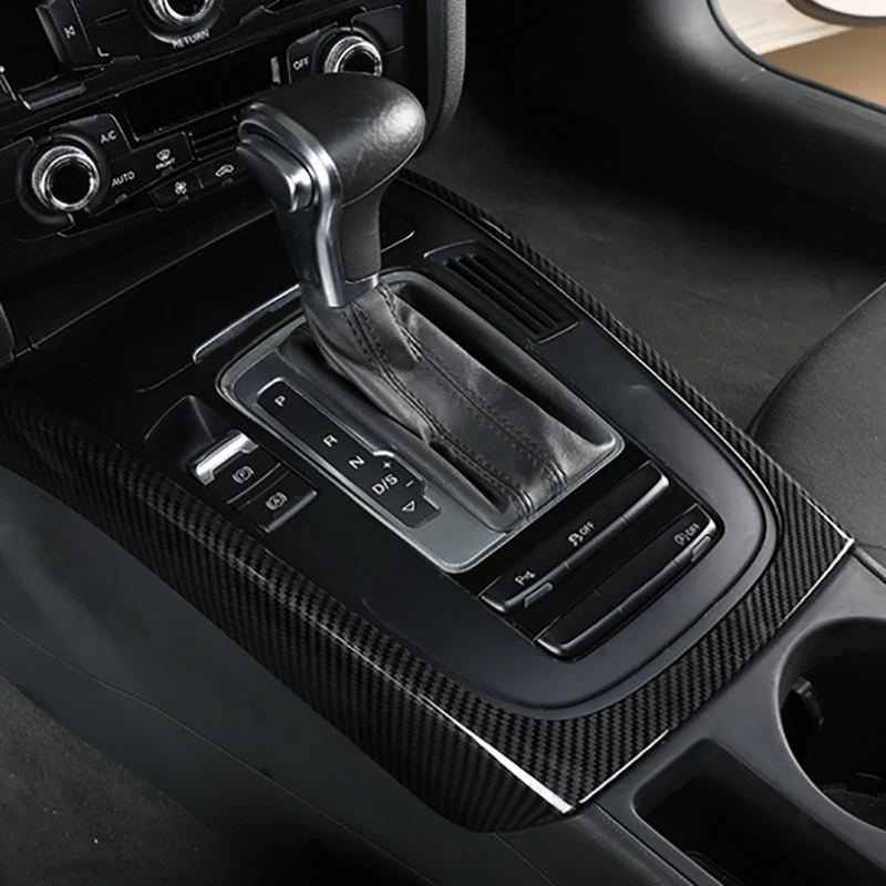 

Car Gear Panel Decoration Frame For Audi A4 B8 A5 2009-2016 Center Console Gear Shift Frame Cover Trim Interior Accessories