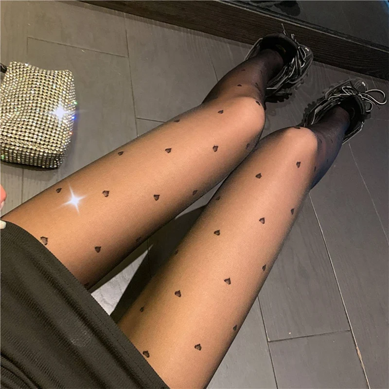

Women Sexy Floral Fishnet Bottoming Pantyhose Slim Mesh Stockings Party Club Net Holes Tights Stocking