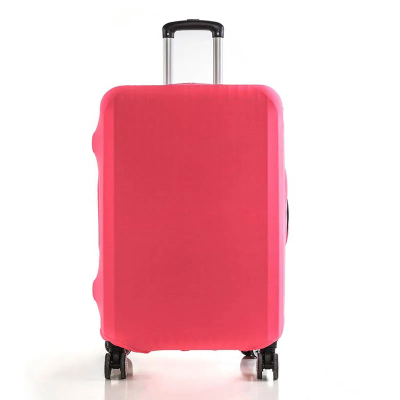 Rose Pink Защитный чехол для багажа, эластичный тканевый чехол для костюма, защитный чехол для багажа, пылезащитный чехол для 18-25 дюймов, аксессуары для путешествий, чехлы для переноски - Цвет: Rose Pink