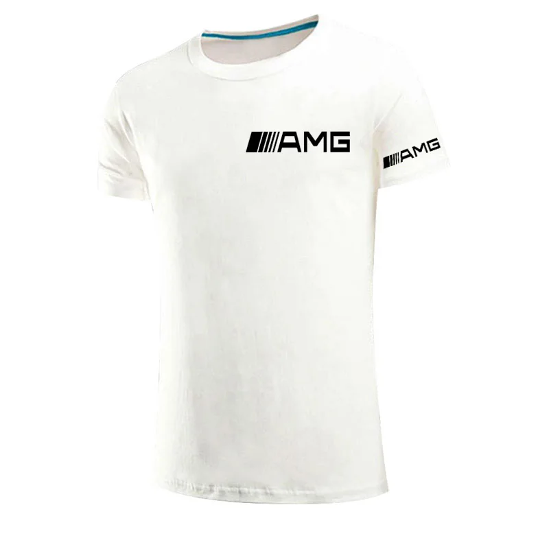 

Summer Cool Men T Shirt AMG Leisure Short Sleeve T-shirt O-Neck Alcohol Effervescent Cotton T Shirt Street Tops 2021 Printing