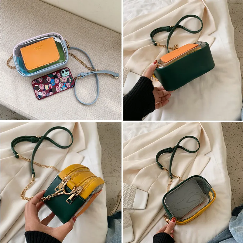 DikizFly женские сумки мессенджеры из ПВХ маленькая сумка через плечо летние женская