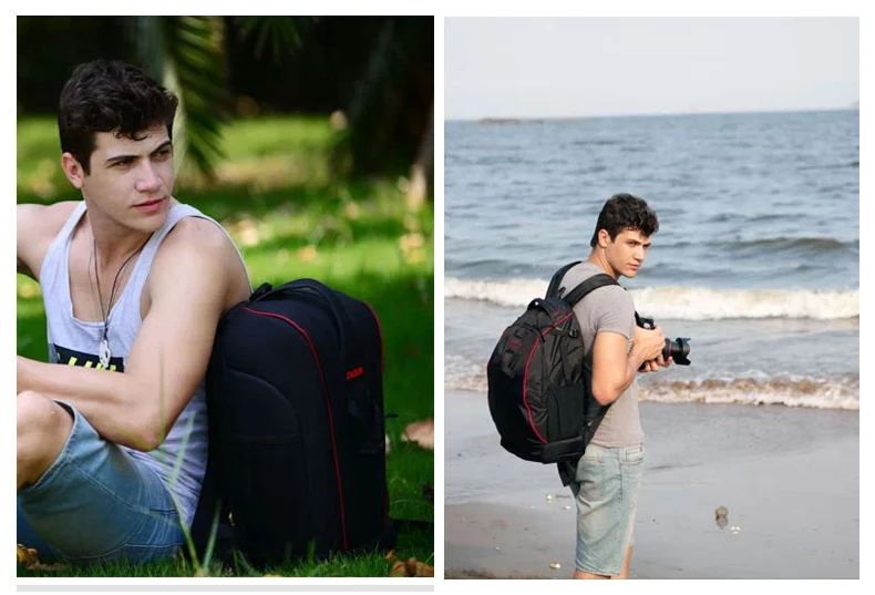 Roadfisher большой водонепроницаемый профессиональный рюкзак для камеры DSLR SLR