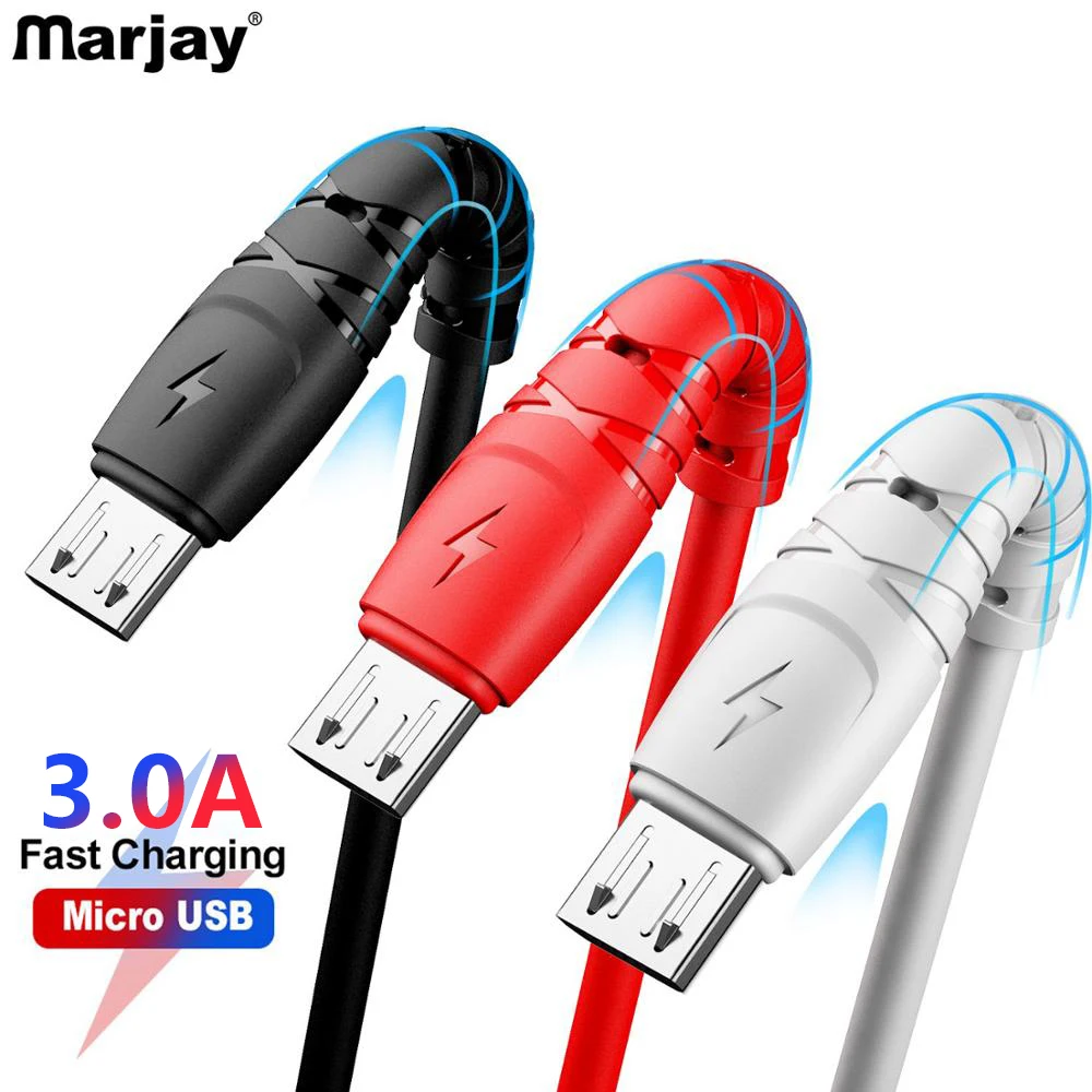 Кабель Micro USB Marjay для Samsung S7 Xiaomi Redmi Note 5 Pro Huawei Android быстрая зарядка 1 м 2 3 м|Кабели