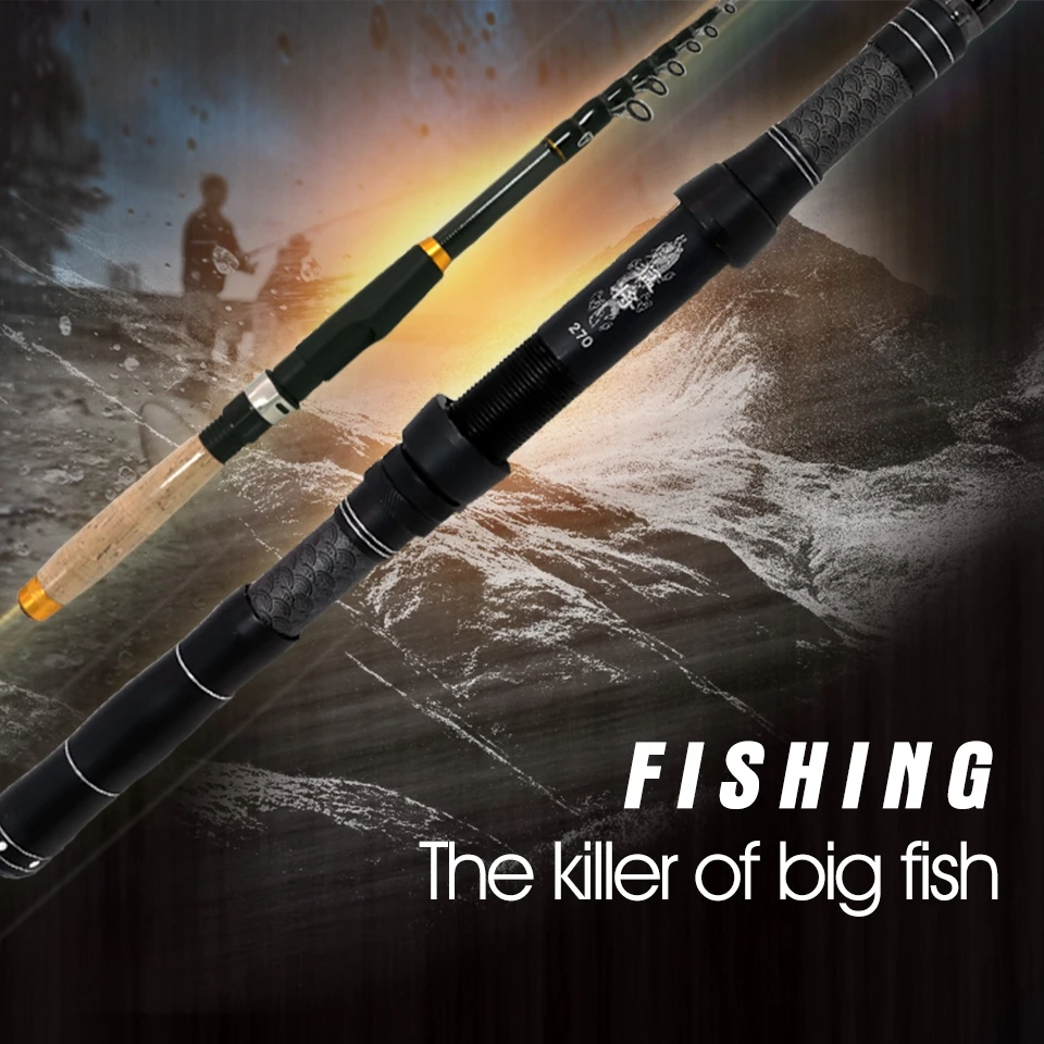 Спиннинг карбоновый многофункциональный телескопическая рыболовная удочка 1 8 м