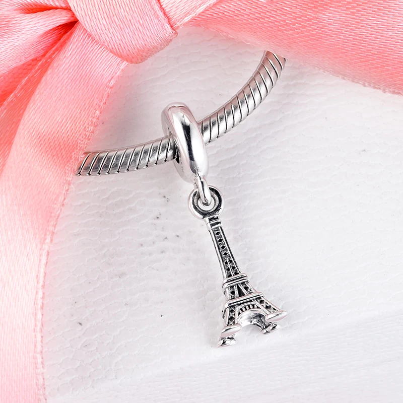 Подходит для европейских браслетов с подвесками и бусинами в виде Эйфелевой