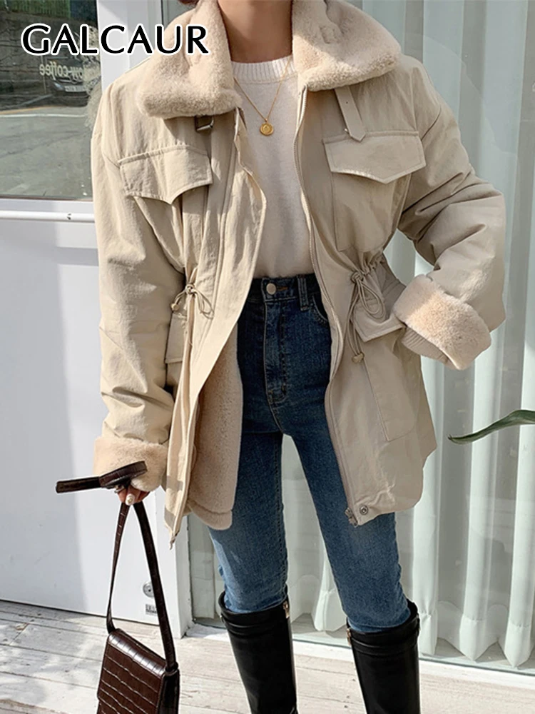 

Пальто женское хлопковое с отложным воротником, длинным рукавом, 2021 стиль