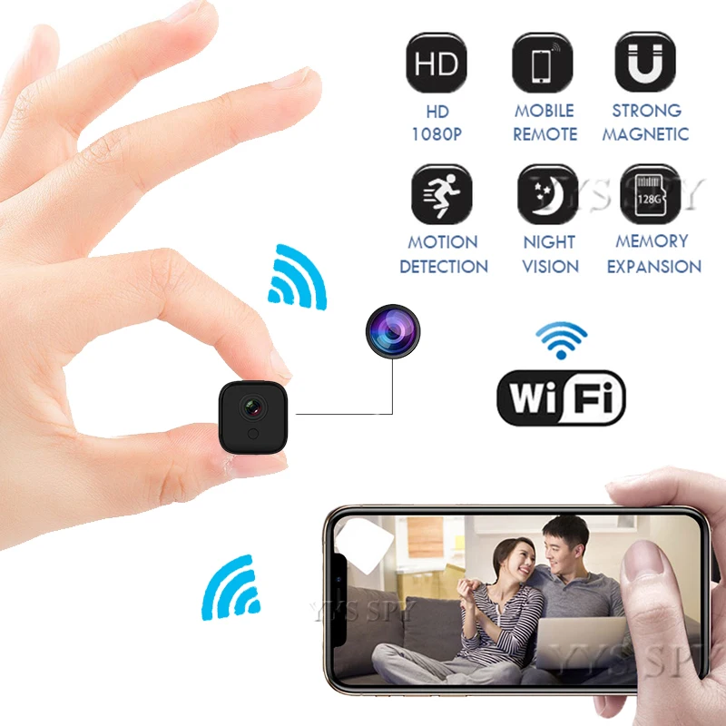 Мини камера 1080P HD Wi Fi ночное видение датчик движения P2P IP микро секретная