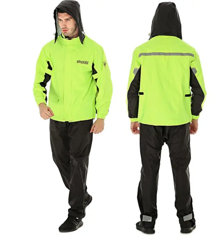 SINOLL мотоциклетный дождевой костюм водонепроницаемый плащ + дождевик для