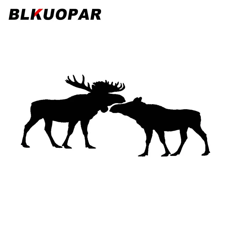 Автомобильная виниловая наклейка BLKUOPAR для лосят бык и корова оригинальная