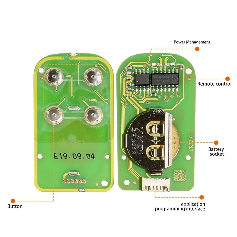 

XKXH03EN Xhorse VVDi Wired Universal Remote Key 4 Buttons